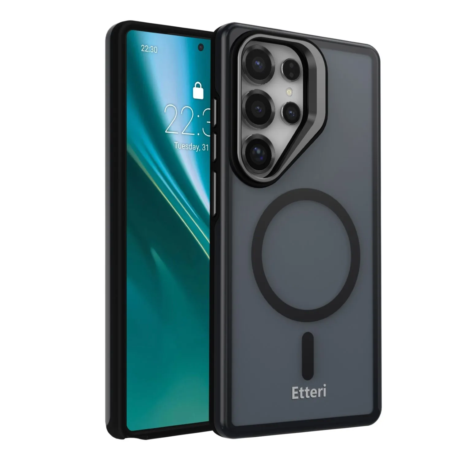 Etui Etteri Morning Fog do Galaxy S25 Ultra Czarny