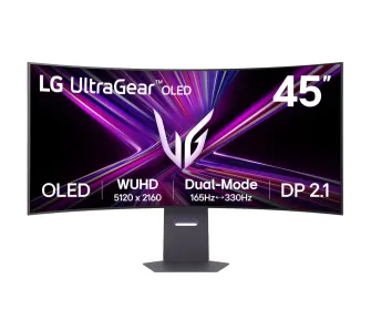 Monitor LG UltraGear 45GX950A 45" 5K2K WUHD OLED Dual Mode 165Hz/330Hz 0,03ms Zakrzywiony Gamingowy