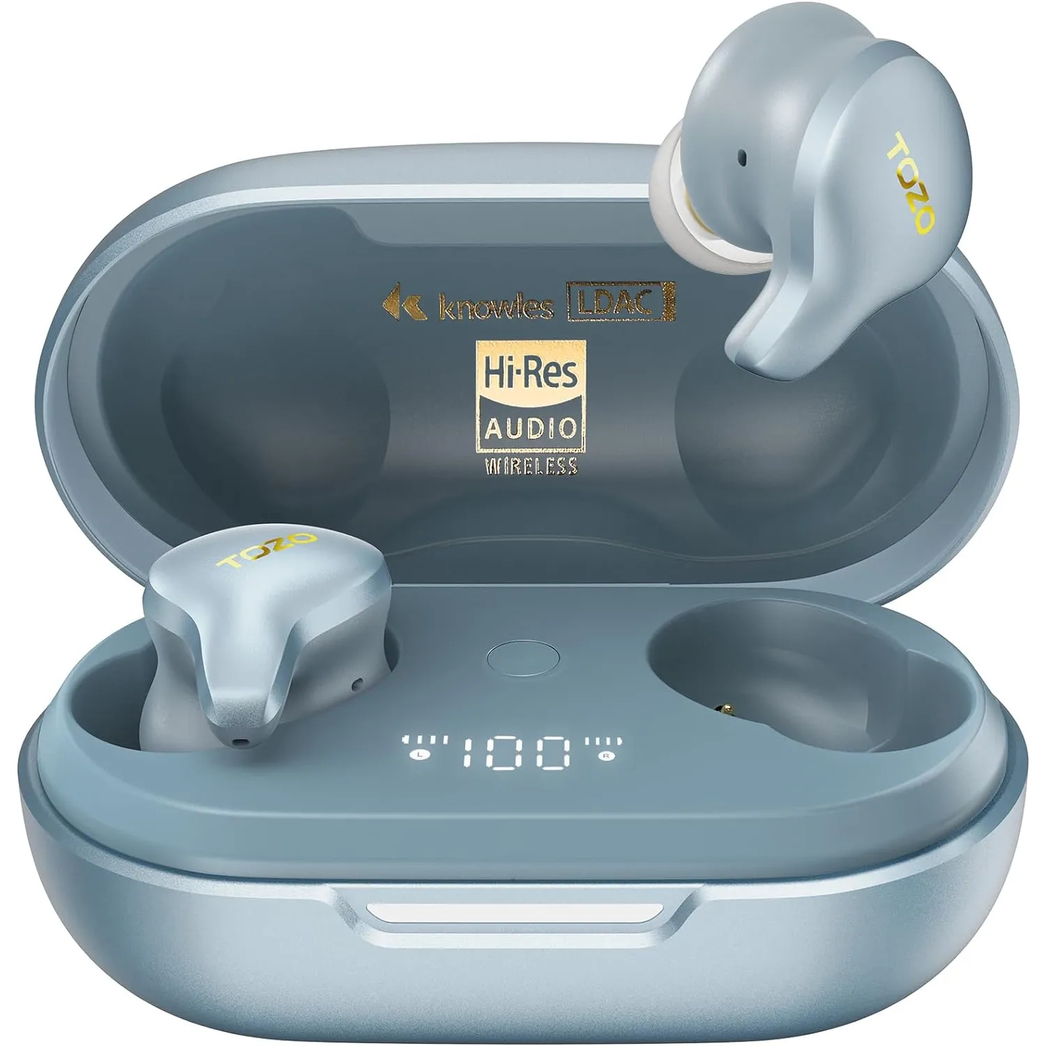 Słuchawki bezprzewodowe Tozo Golden X1 Dokanałowe Bluetooth 5.3 Niebieski