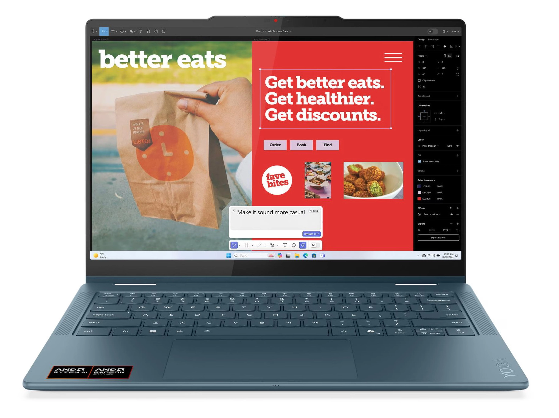 Laptop 2w1 Lenovo Yoga 7 2-in-1 14AKP10 OLED 14" Ryzen AI 7 350 16GB RAM 512GB Dysk SSD Win11 Zielony Funkcje AI