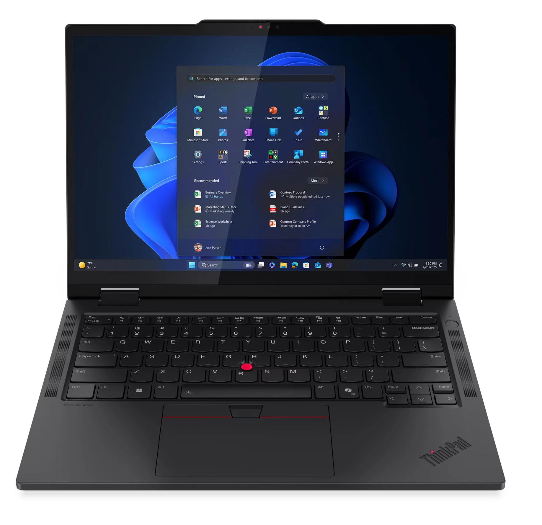 Laptop 2w1 Lenovo ThinkPad T14s 2-in-1 Gen 1 14" Ultra 5 225U 16GB RAM 512GB Dysk SSD Win11 Pro Czarny Funkcje AI