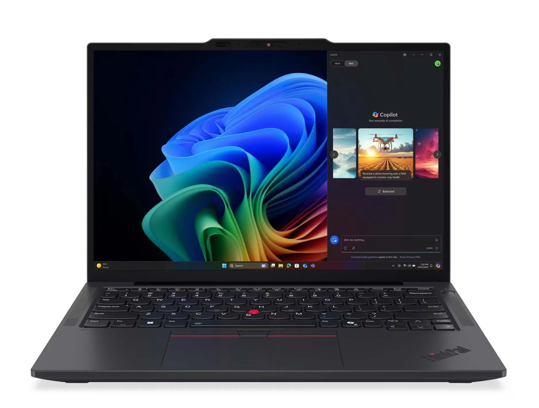Laptop biznesowy Lenovo ThinkPad X13 Gen 6 13,3" Ryzen AI 7 Pro 32GB RAM 1TB Dysk SSD Win11 Pro Czarny Funkcje AI