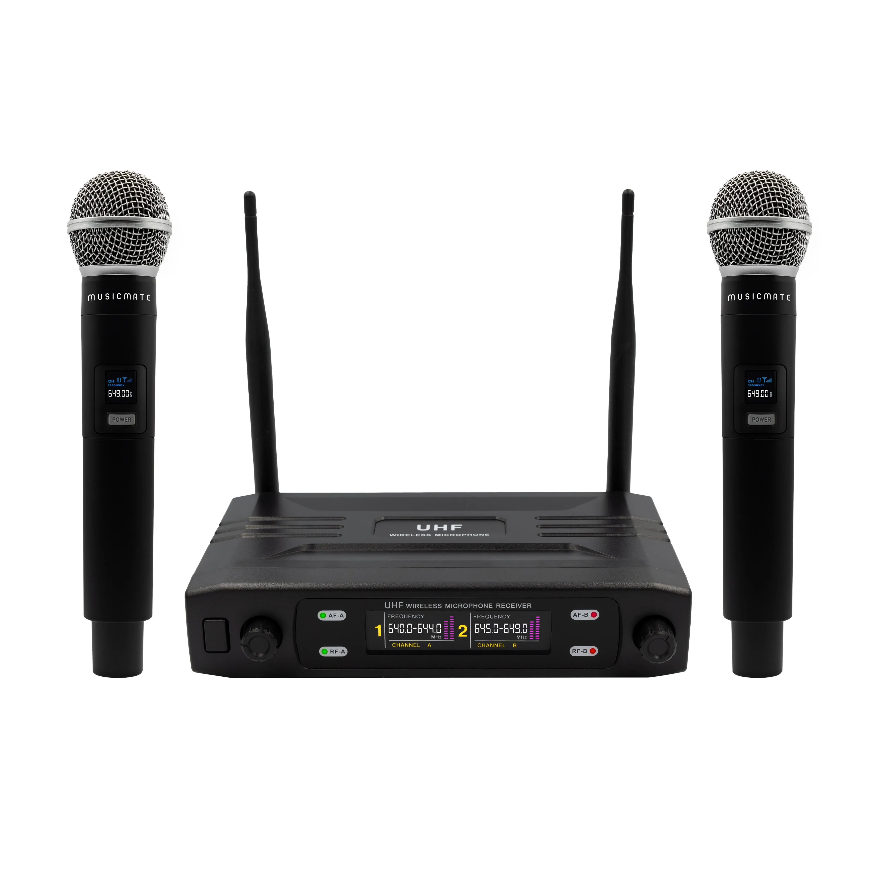 Mikrofon Musicmate Bezprzewodowy zestaw mikrofonowy MM-500 VocalPro Duo