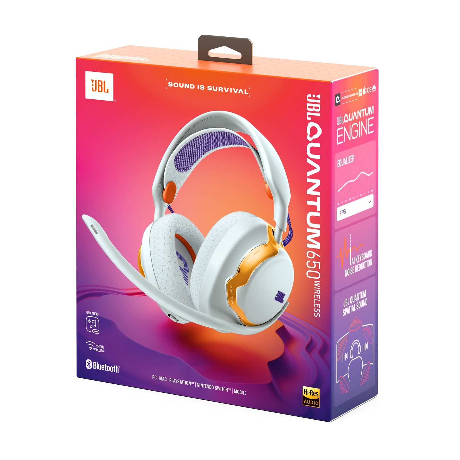 фото Наушники с микрофоном JBL Quantum 650 Teal (JBLQTUM650TEL) 1