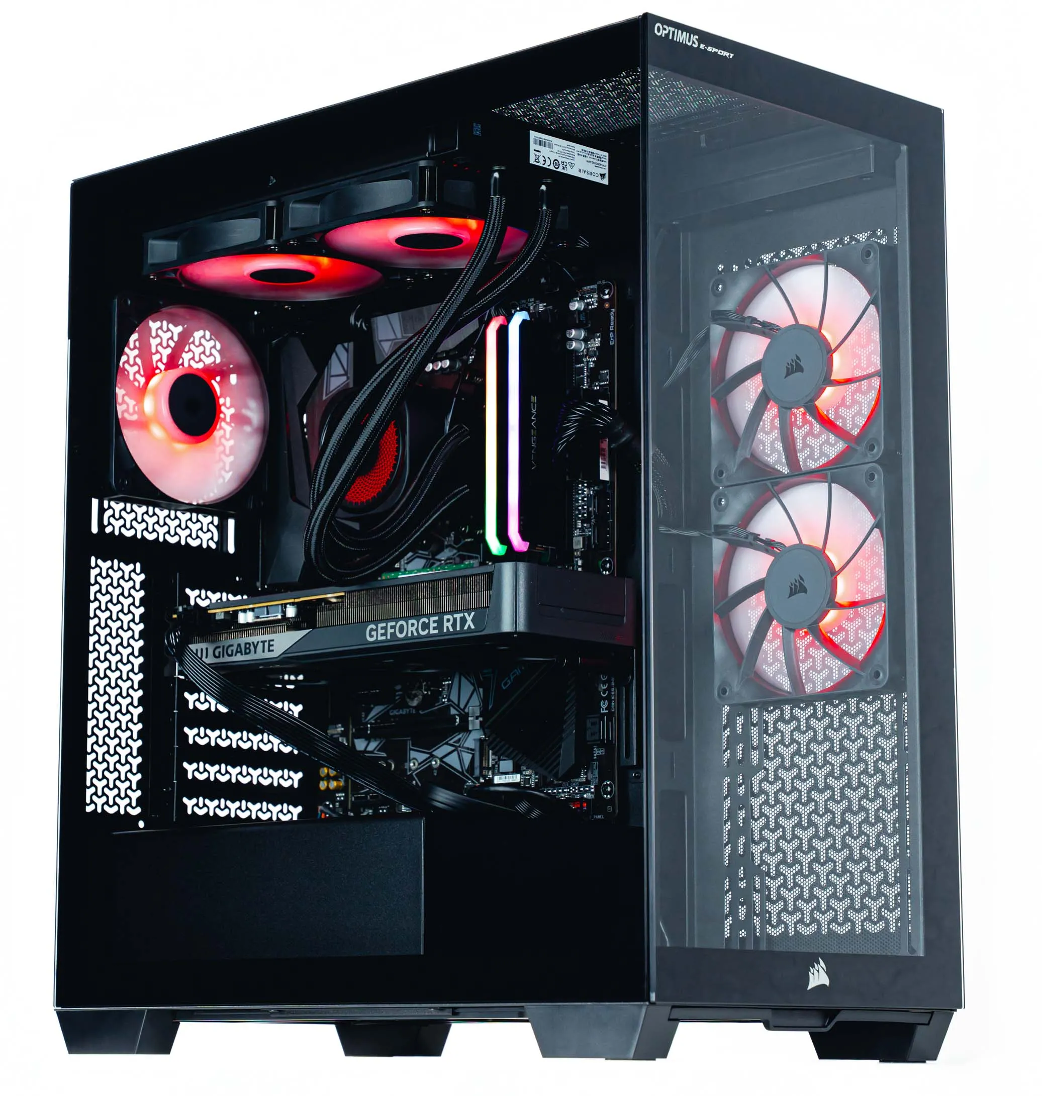 Komputer gamingowy Optimus E-Sport GB550T-CR12 R7 5800X 16GB RAM 1TB Dysk SSD RTX5060 Win11