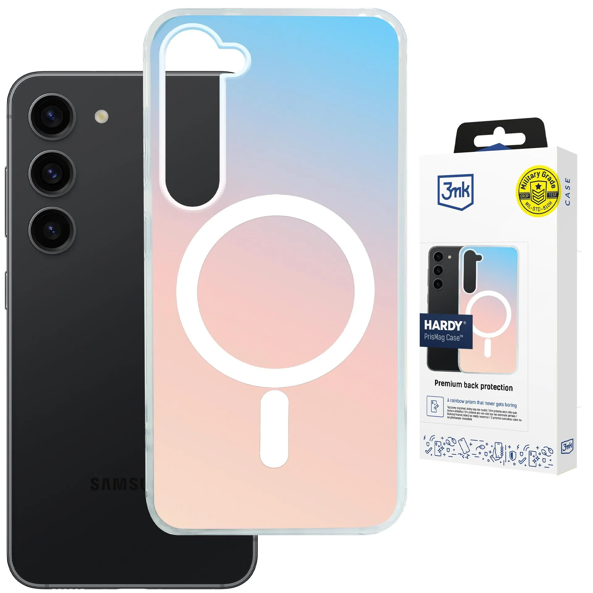 Etui 3mk Hardy PrisMag Case do Galaxy S23 Holograficzny