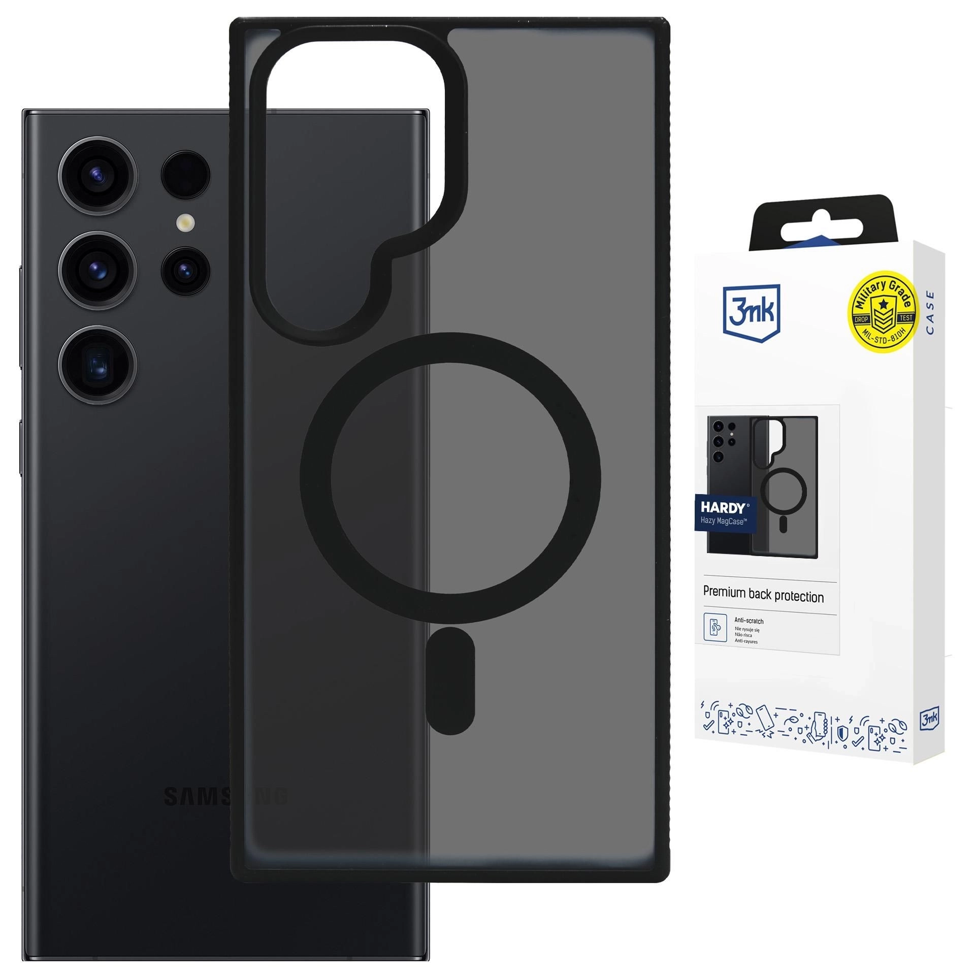 Etui 3mk Hardy Hazy MagCase do Galaxy S24 Ultra Czarny