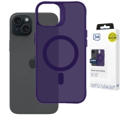 3mk Hardy Hazy MagCase do iPhone 15 Fioletowy