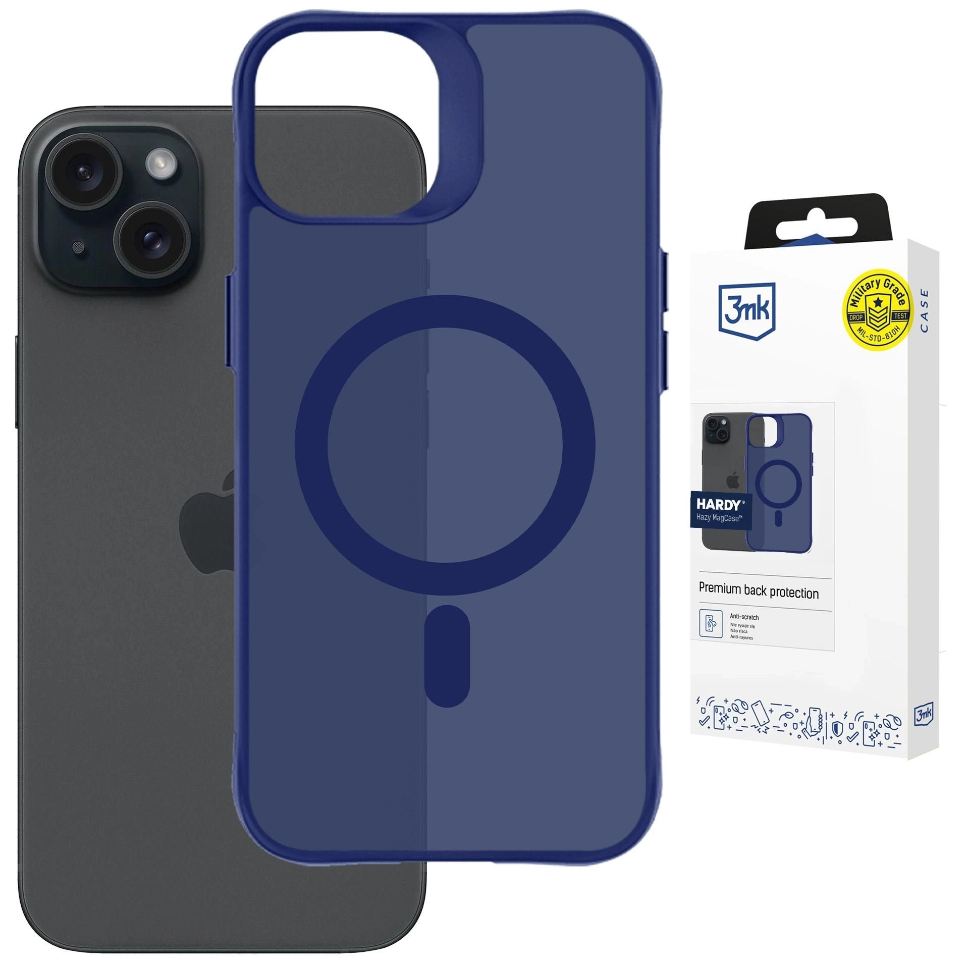 Etui 3mk Hardy Hazy MagCase do iPhone 15 Niebieski