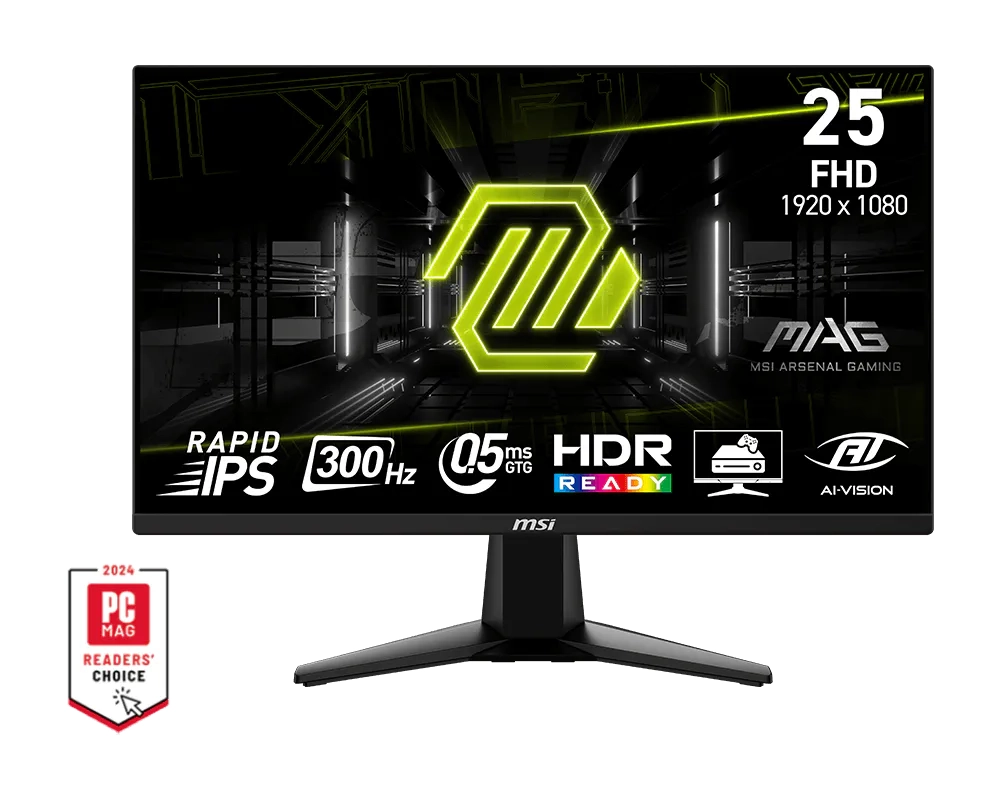 MSI MAG 255XF 24,5" Full HD Rapid IPS 300Hz 0,5ms Gamingowy