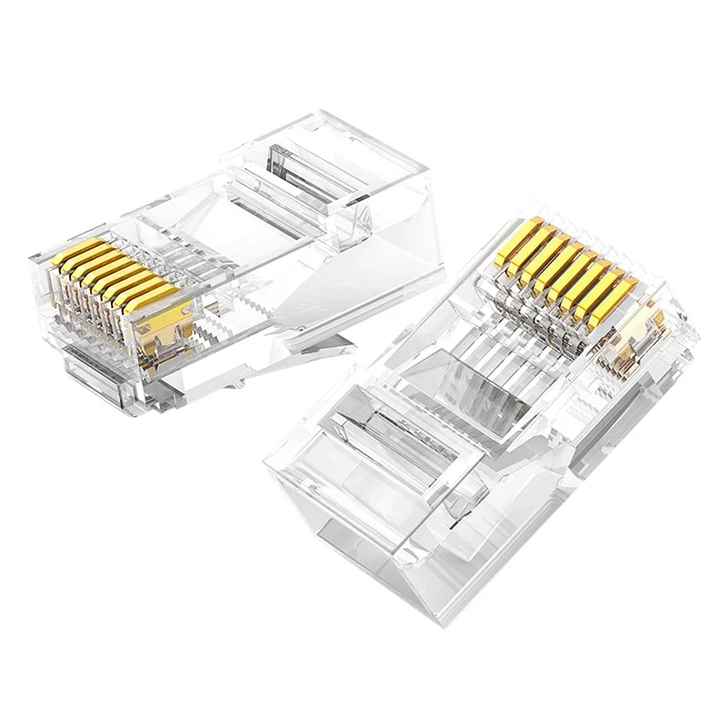 Wtyczka UGREEN NW120  RJ45 Cat.6 10szt Przezroczysty