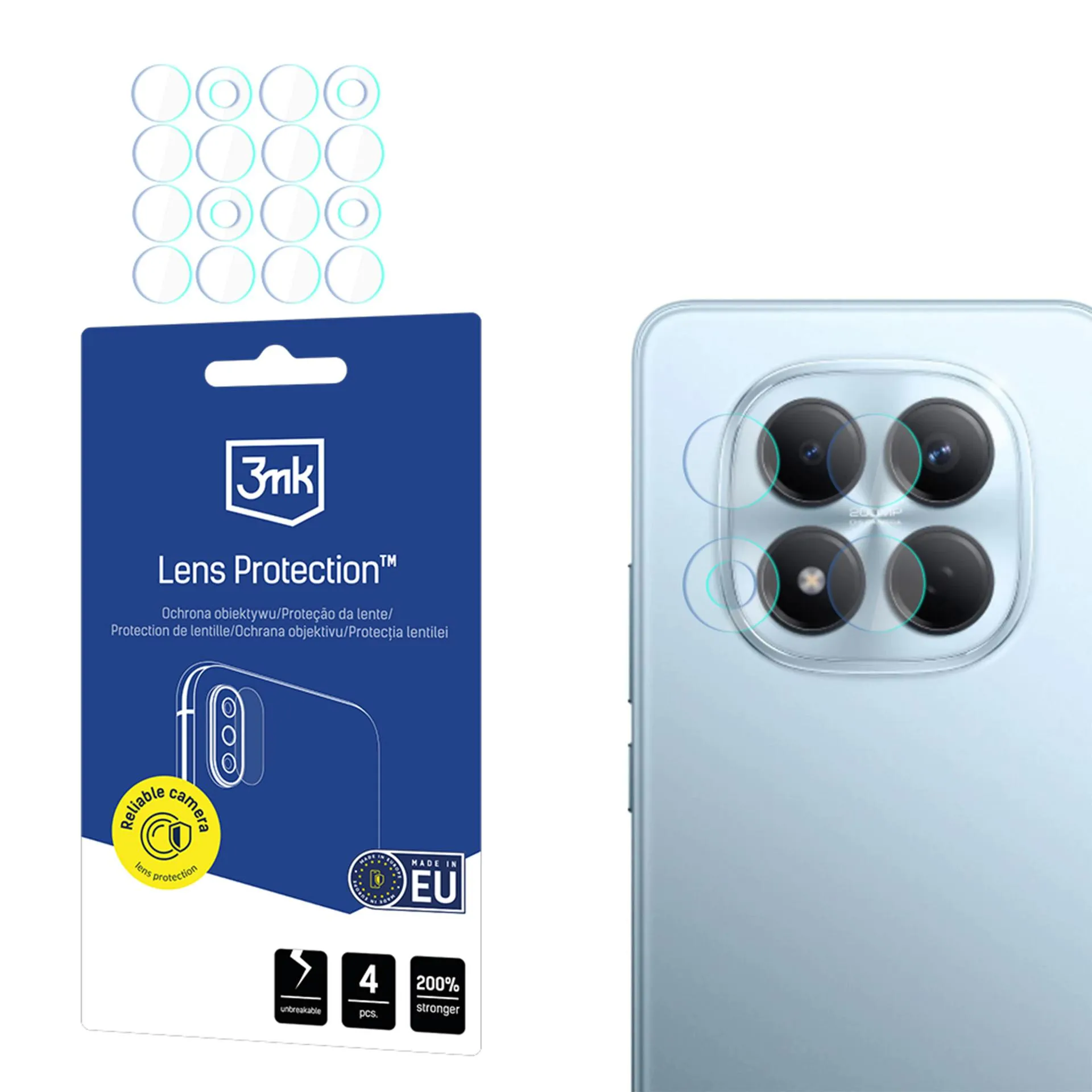 Szkło hybrydowe 3mk Lens Protection do Redmi Note 15 Pro 4G/ Pro 5G/ Pro+ 5G