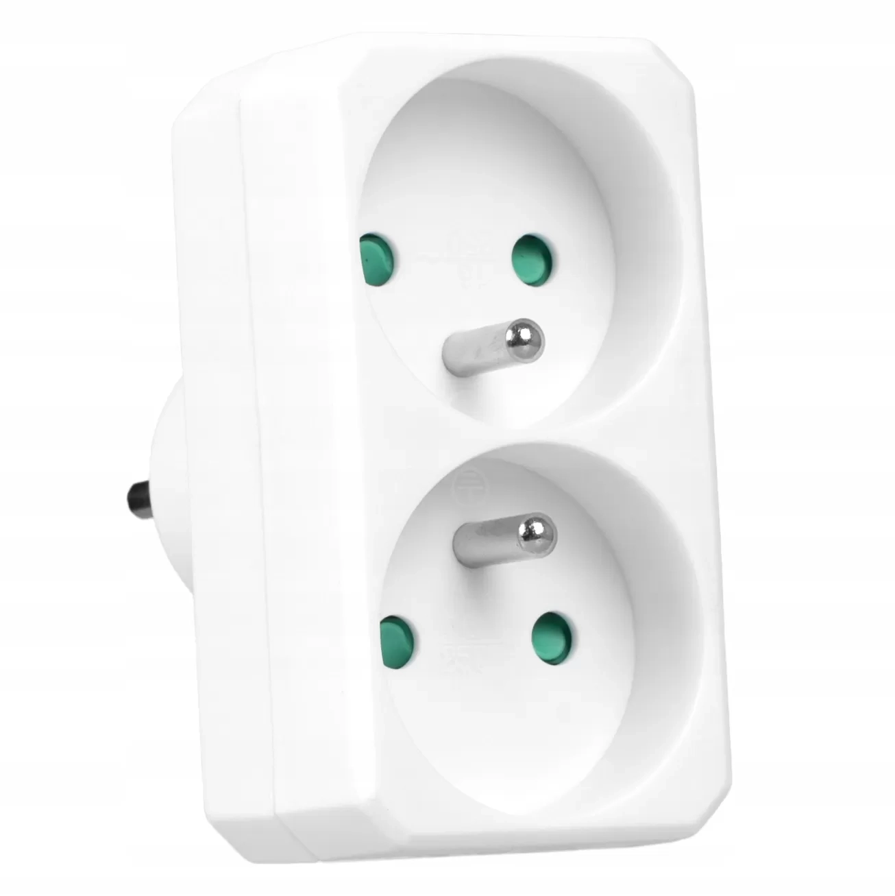 Rozgałęziacz Vayox VA0131 2 gniazda Biały