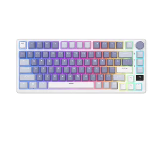 Klawiatura mechaniczna Royal Kludge RK-M75 Ocean Blue Sliver Switch Biało-Niebieski
