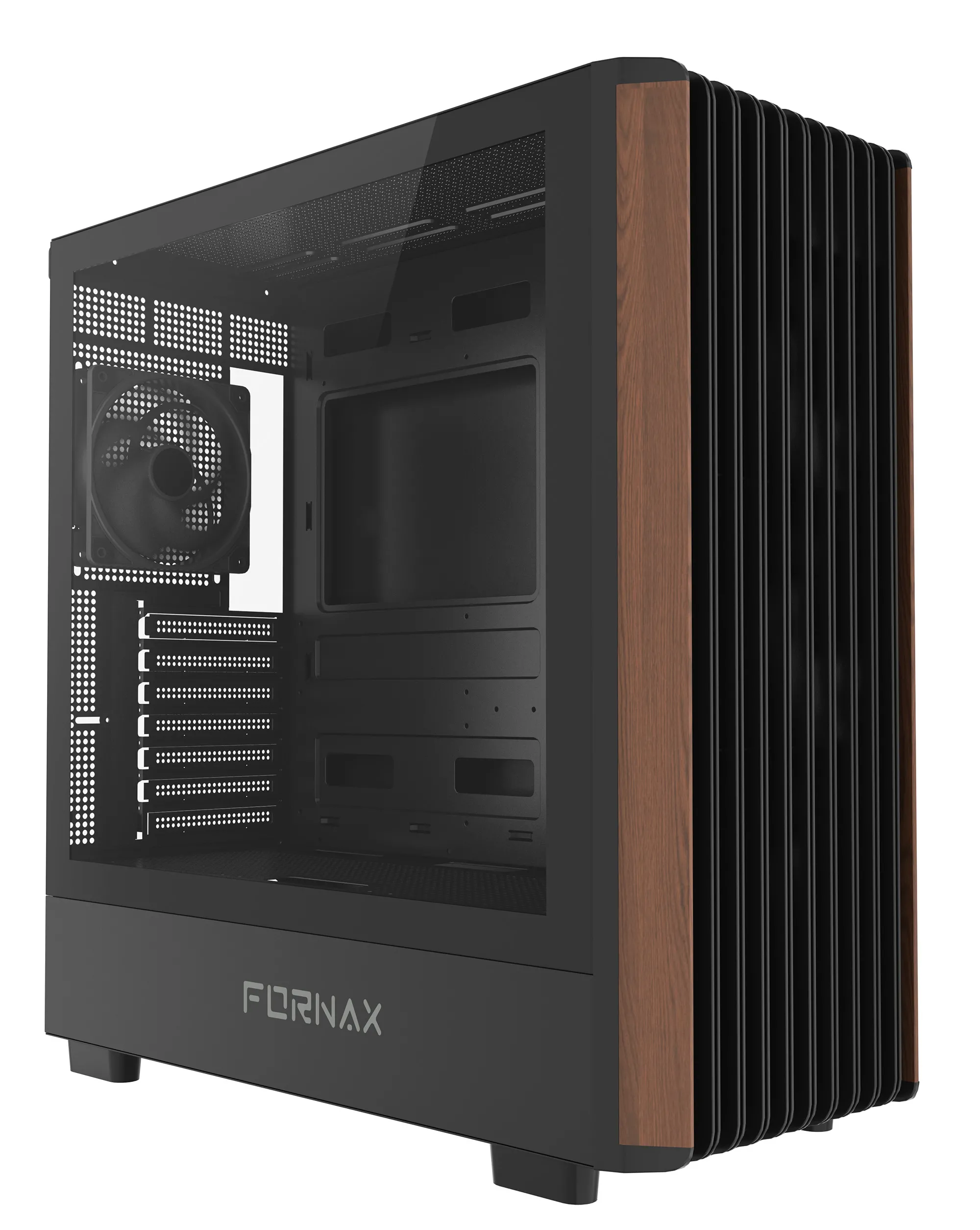 Obudowa Gembird Fornax Wood Czarno-brązowy