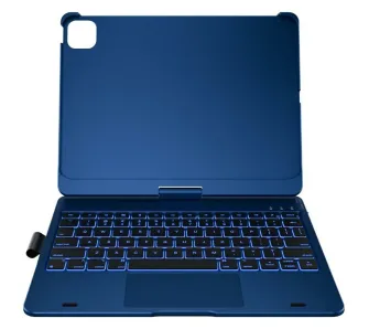 Etui na tablet Typecase Flexbook Touch z klawiaturą do iPad Air 11" M2 2024/M3 2025/M4 2026 Błękitny pacyfik