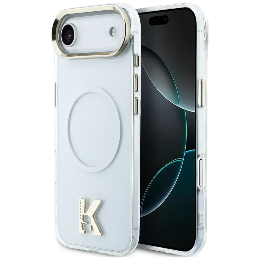 Etui Karl Lagerfeld IML K Head Logo MagSafe do iPhone Air Przezroczysty