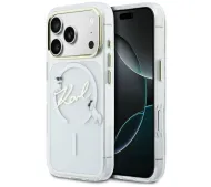 Karl Lagerfeld IML Choupettes Karl Script Logo MagSafe do iPhone 17 Pro Przezroczysty