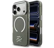 Karl Lagerfeld IML KL Script Logo MagSafe do iPhone 17 Pro Max Czarny