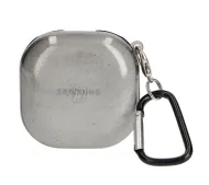 Bizon Case Headphone Clear do Samsung Galaxy Buds Live / Pro / Buds2 / Buds2 Pro Czarno-brokatowe