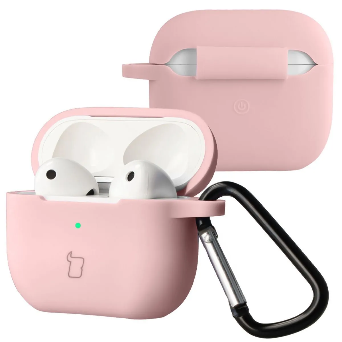 Etui na słuchawki Bizon Case Headphone Silicone do AirPods 3 Jasnoróżowy
