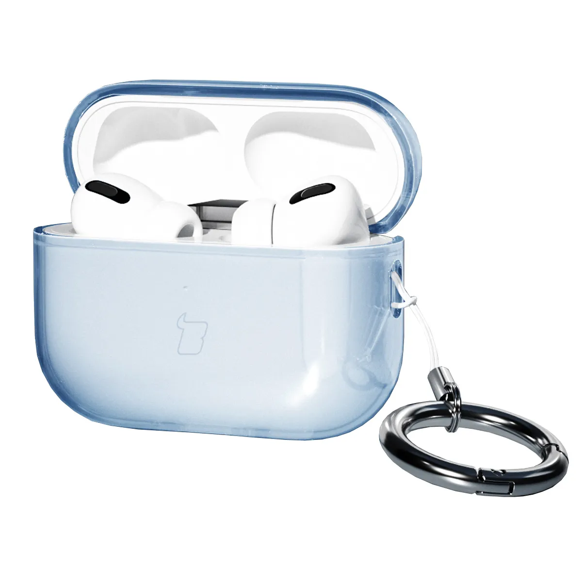 Etui na słuchawki Bizon Case Headphone Clear do AirPods Pro 3 Przeźroczysty-Niebieski
