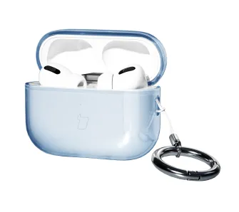 Etui na słuchawki Bizon Case Headphone Clear do AirPods Pro 3 Przeźroczysty-Niebieski
