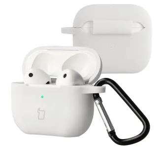 Etui na słuchawki Bizon Case Headphone Silicone do AirPods 3 Biały