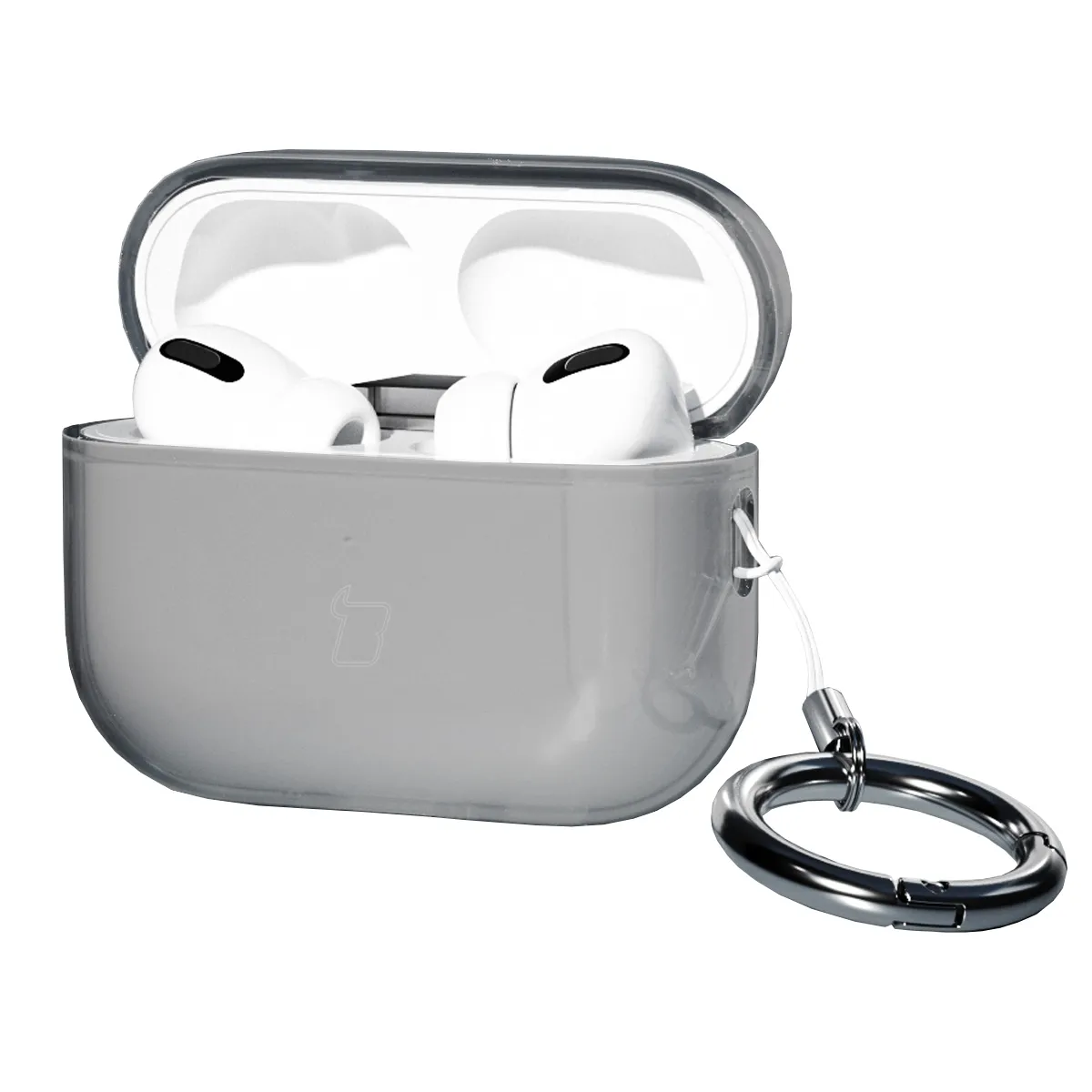 Etui na słuchawki Bizon Case Headphone Clear do AirPods Pro 3 Przeźroczysty-Czarny