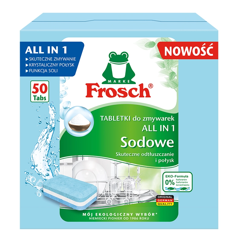 Tabletki do zmywarki Frosch Sodowe 50szt.