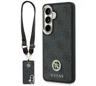Guess 4G Big Rhinestone Triangle Strap MagSafe do Galaxy S26 Czarny