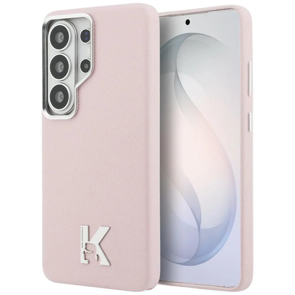 Etui Karl Lagerfeld K Metal Logo MagSafe do Galaxy S26 Ultra Różowy