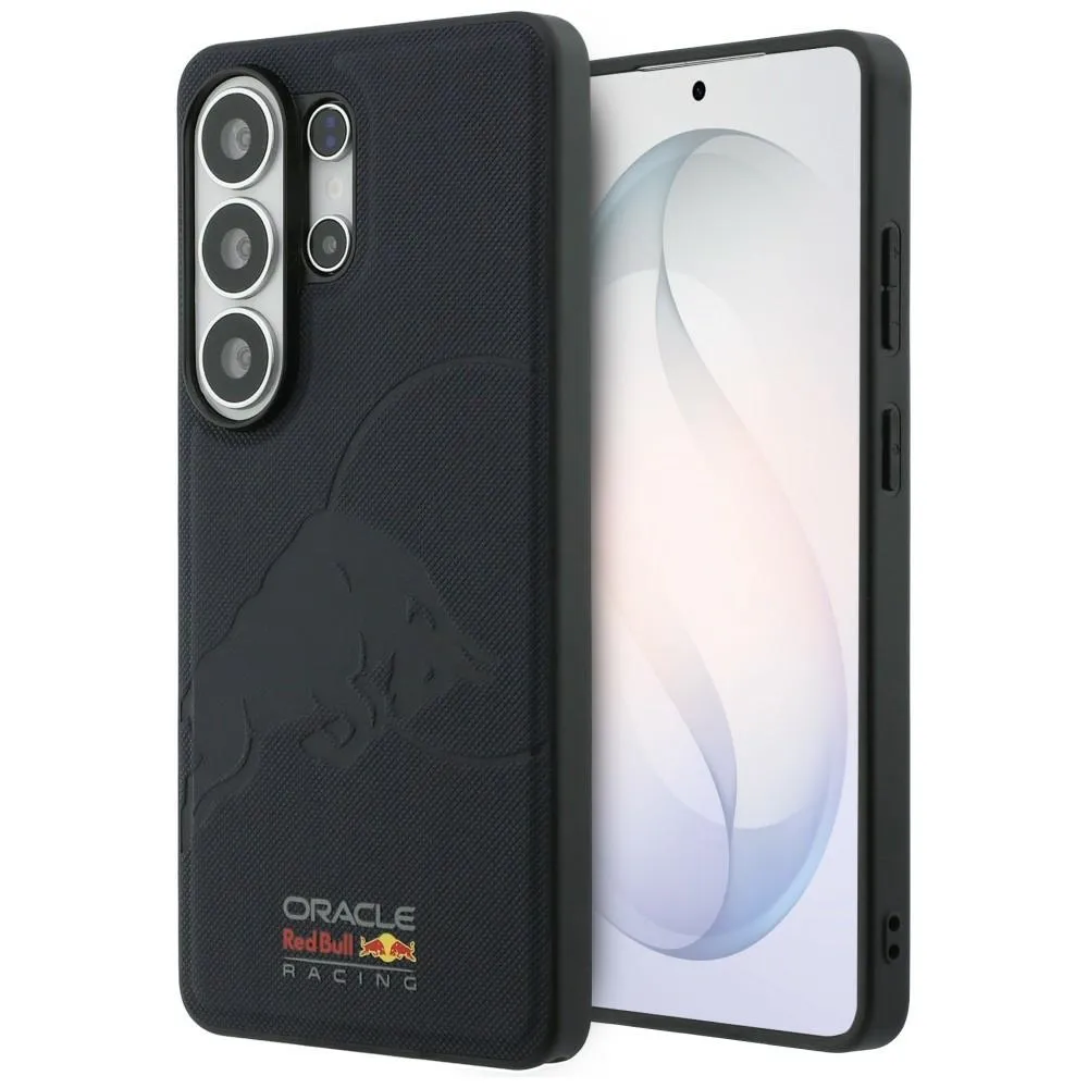 Etui Red Bull Racing Meshed Debossed Bull MagSafe do Galaxy S26 Ultra Granatowy
