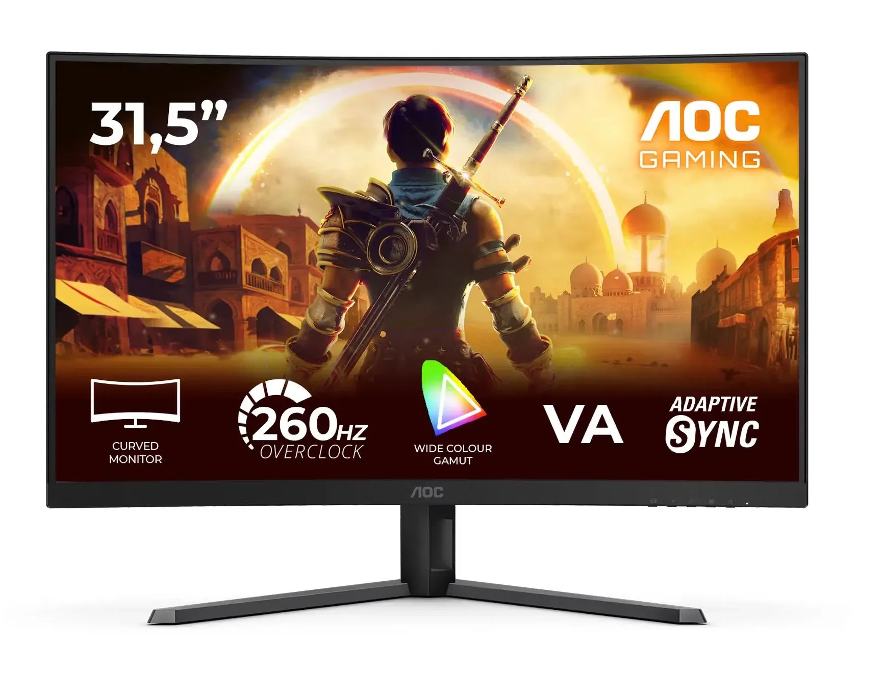 Monitor AOC C32G42ZE 32" Full HD VA 240Hz 0,3ms MPRT Zakrzywiony Gamingowy