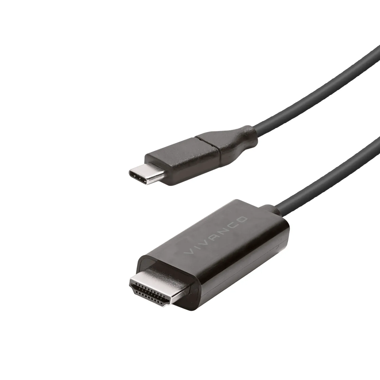 Kabel  audio-video Vivanco VVITTYCHDMI4K15MMK USB-C - HDMI 1,5m Czarny