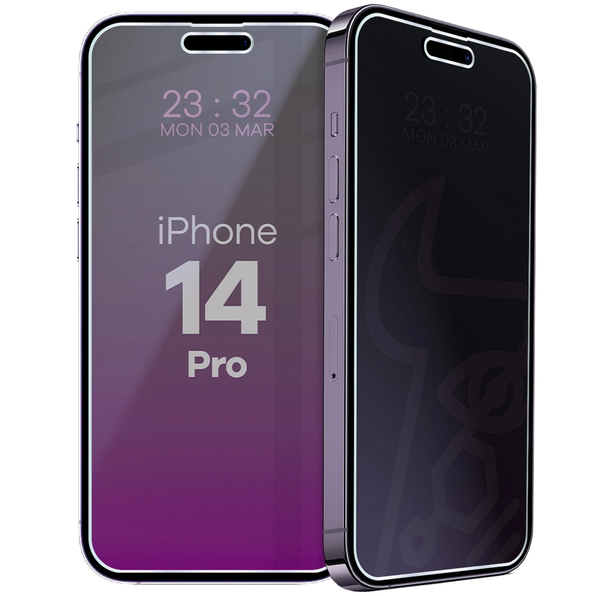 Szkło hybrydowe Bizon prywatyzujące Glass Mule Shadow do iPhone 14 Pro