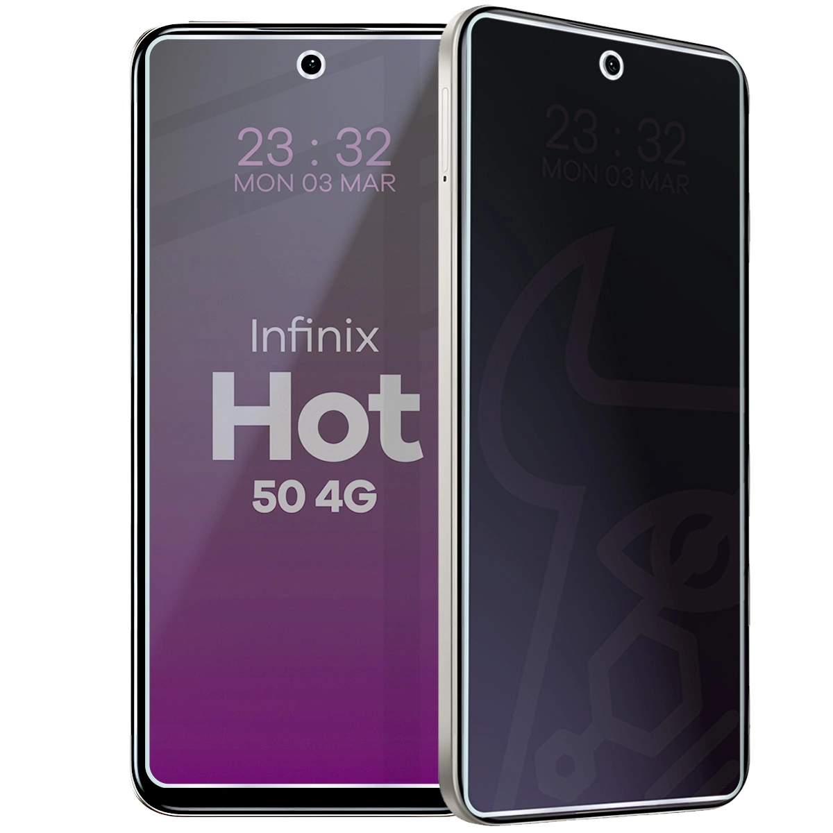 Szkło hybrydowe Bizon prywatyzujące Glass Mule Shadow do Infinix Hot 50 4G