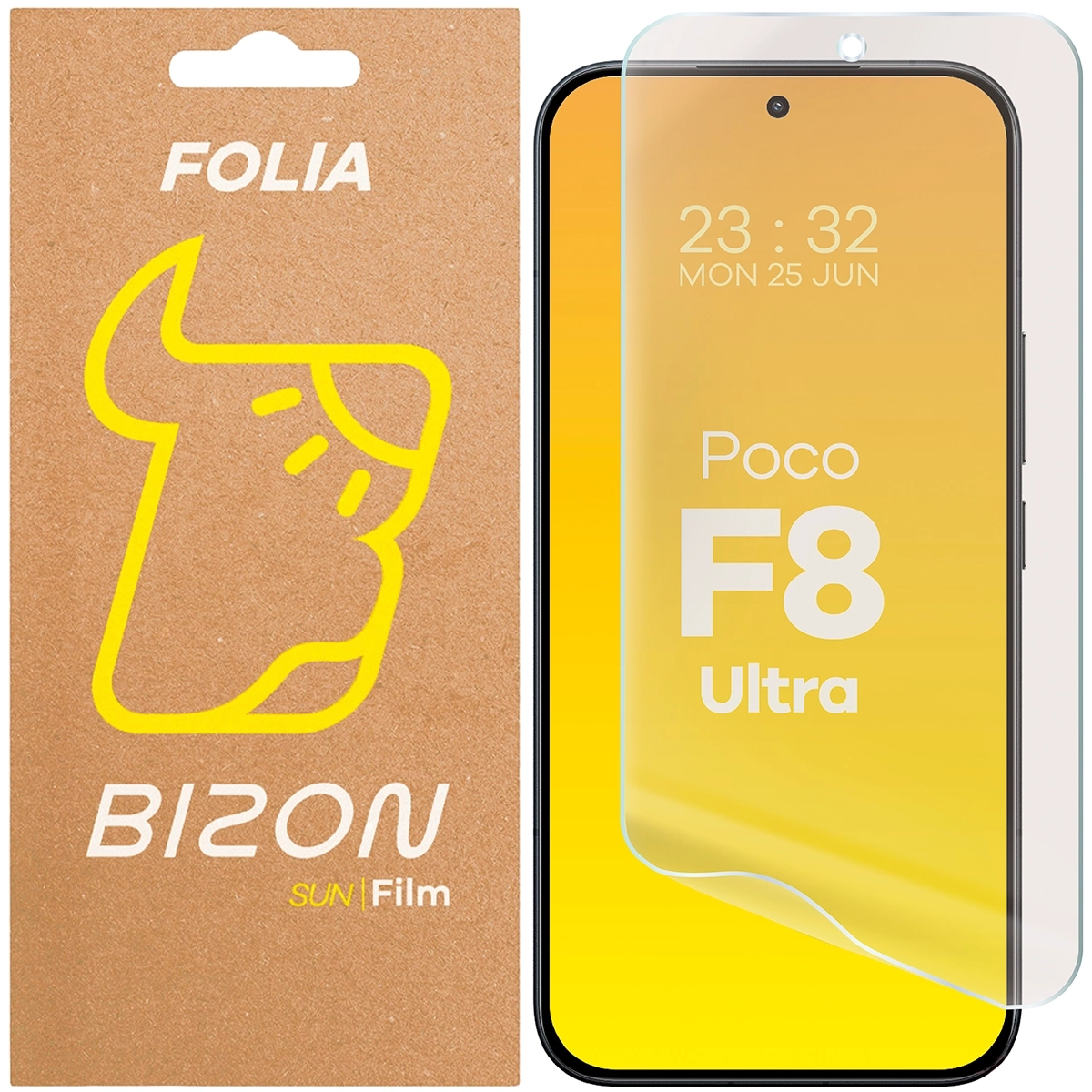 Folia ochronna Bizon matowa Film Sun do Xiaomi POCO F8 Ultra