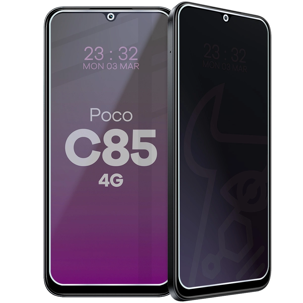 Szkło hybrydowe Bizon prywatyzujące Glass Mule Shadow do Xiaomi POCO C85 4G