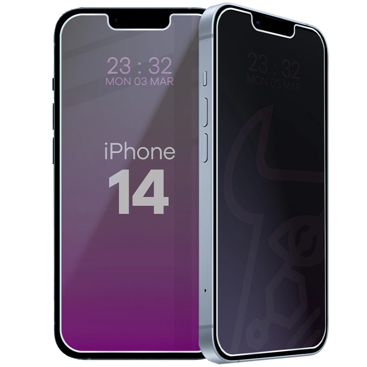 Szkło hybrydowe Bizon prywatyzujące Glass Mule Shadow do iPhone 14