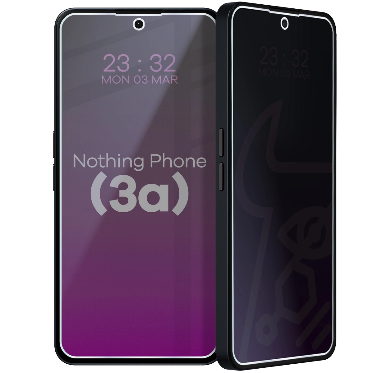Szkło hybrydowe Bizon prywatyzujące Glass Mule Shadow do Nothing Phone (3a)