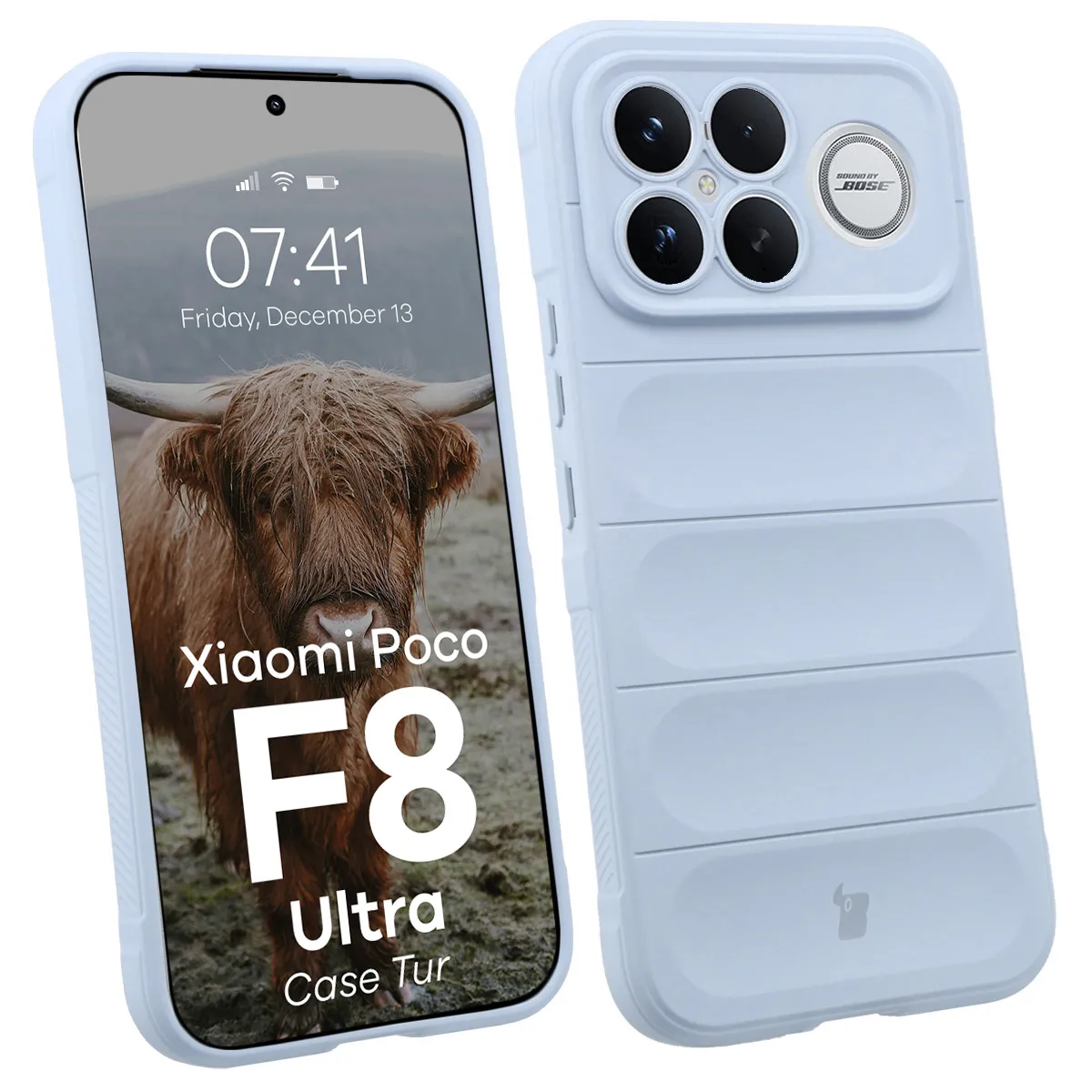 Etui Bizon Tur do Xiaomi POCO F8 Ultra Jasnoniebieski