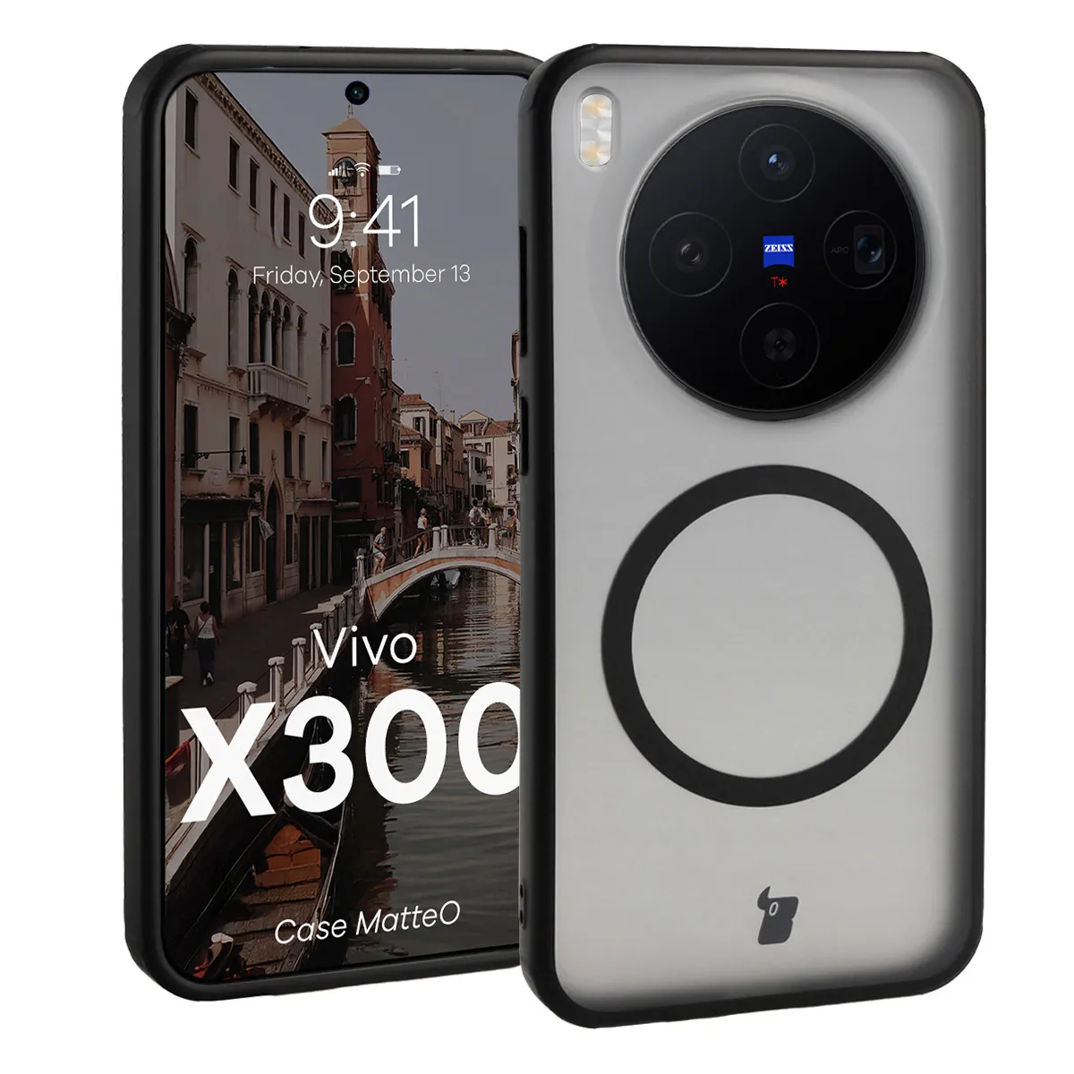 Etui Bizon MatteO do Vivo X300 Czarny