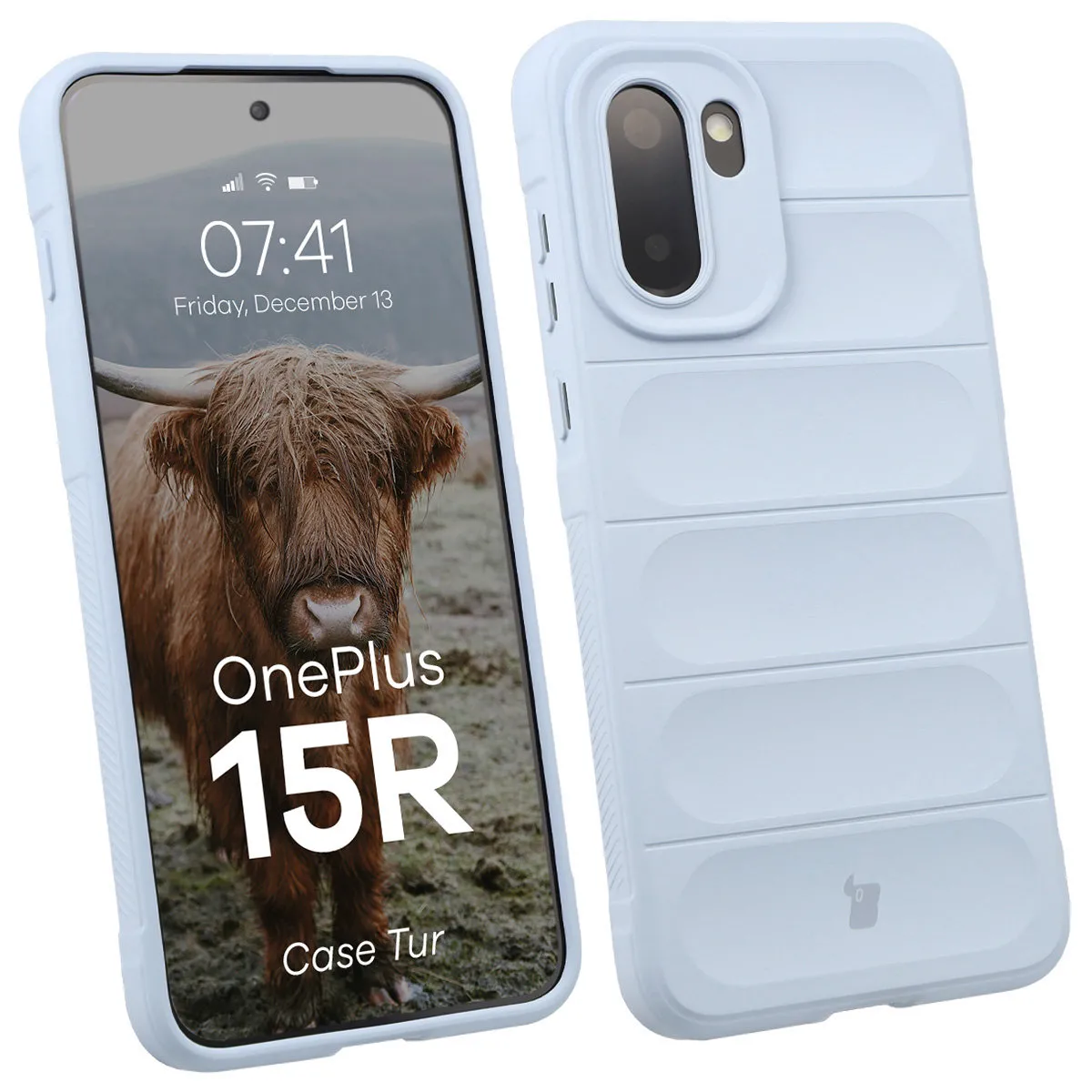 Etui Bizon Tur do OnePlus 15R Jasnoniebieski
