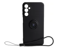 Bizon Silicone Ring Sq do Galaxy A24 4G Czarny
