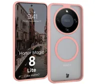 Bizon MatteO do Honor Magic8 Lite Jasnoróżowy