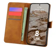 Bizon Pocket do Honor Magic8 Lite Brązowy