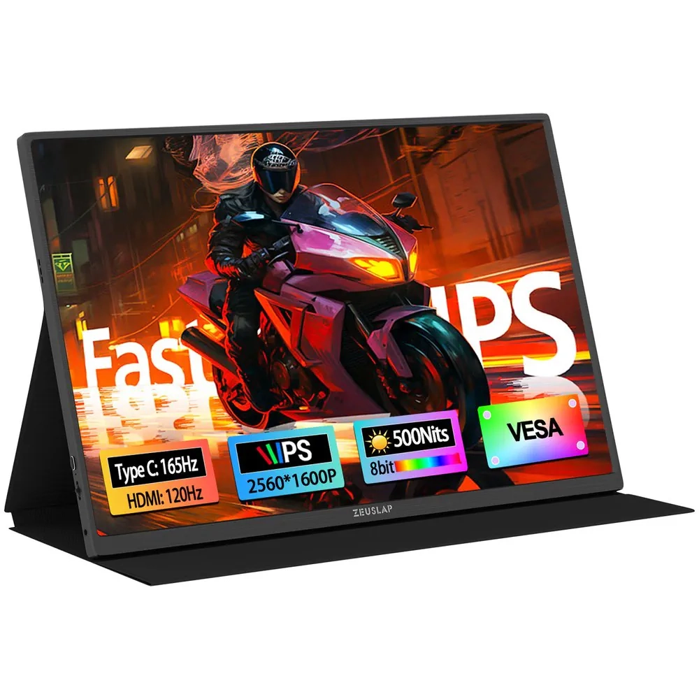 Monitor Zeuslap P16K Pro 16" 2K IPS 165Hz 3ms Przenośny