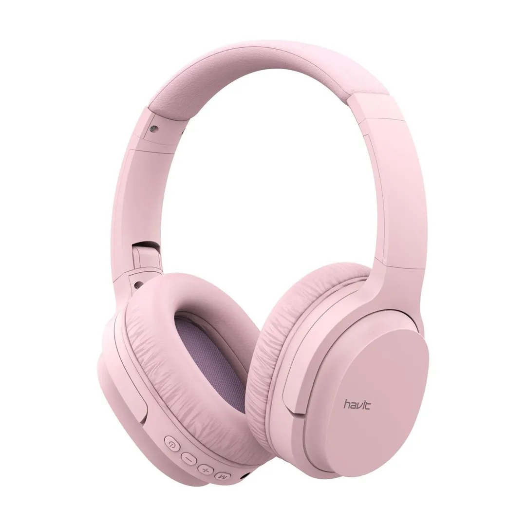 Słuchawki bezprzewodowe Havit I62 Nauszne Bluetooth 5.3 Różowy