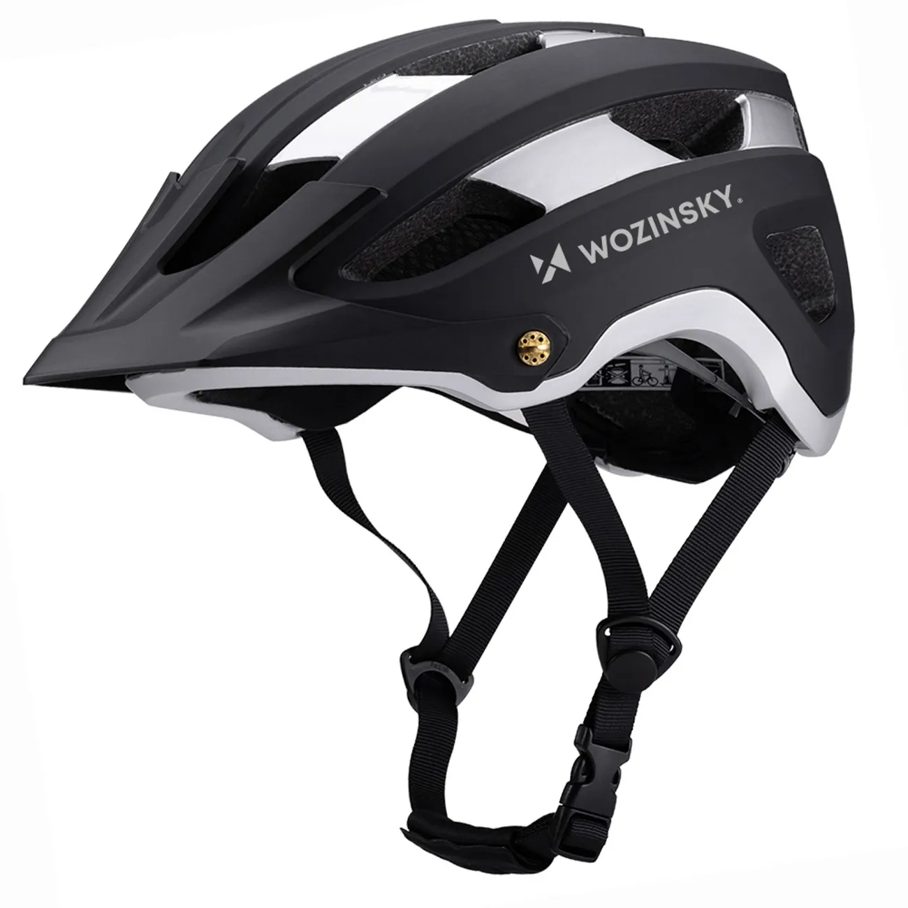Kask Wozinsky HT-001VCS MTB L Czarno-srebrny
